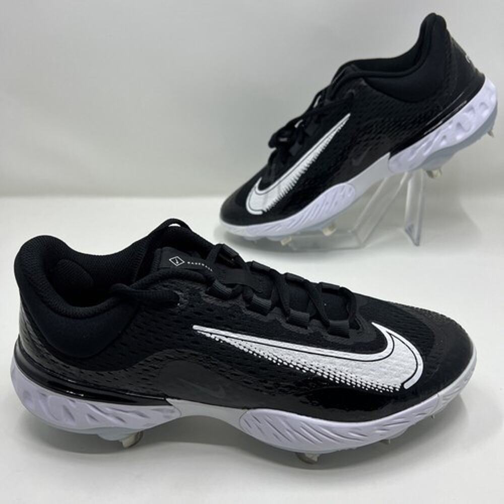 Nike Alpha Huarache Elite 4 Low Triple Black White DJ6521-001 Men’s Size 11.5